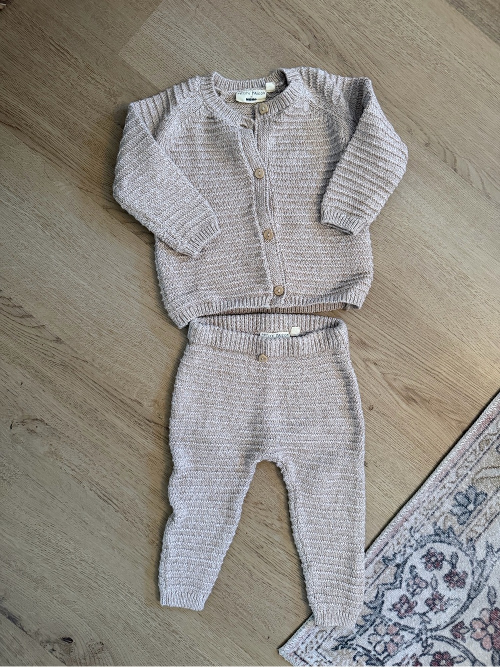 NWOT petite maison organic cotton knit two piece set